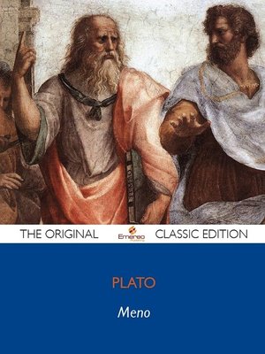 cover image of Meno - The Original Classic Edition